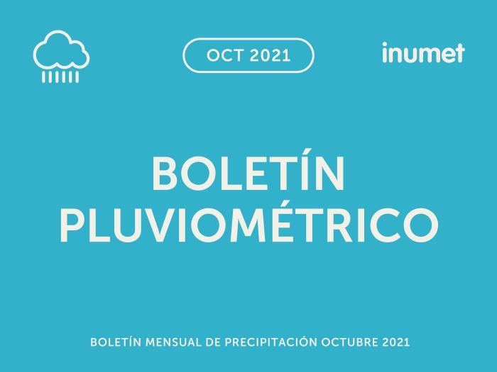 Boletín Pluviométrico Mensual 10-2021
